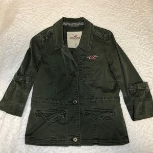 Hollister Army green jacket